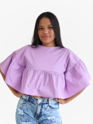 Blusa Popelina Poncho