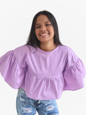 Blusa Popelina Poncho