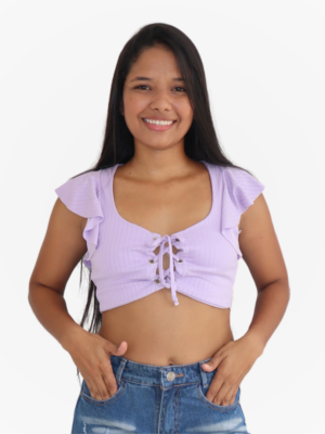 Blusa Rib Mariposa